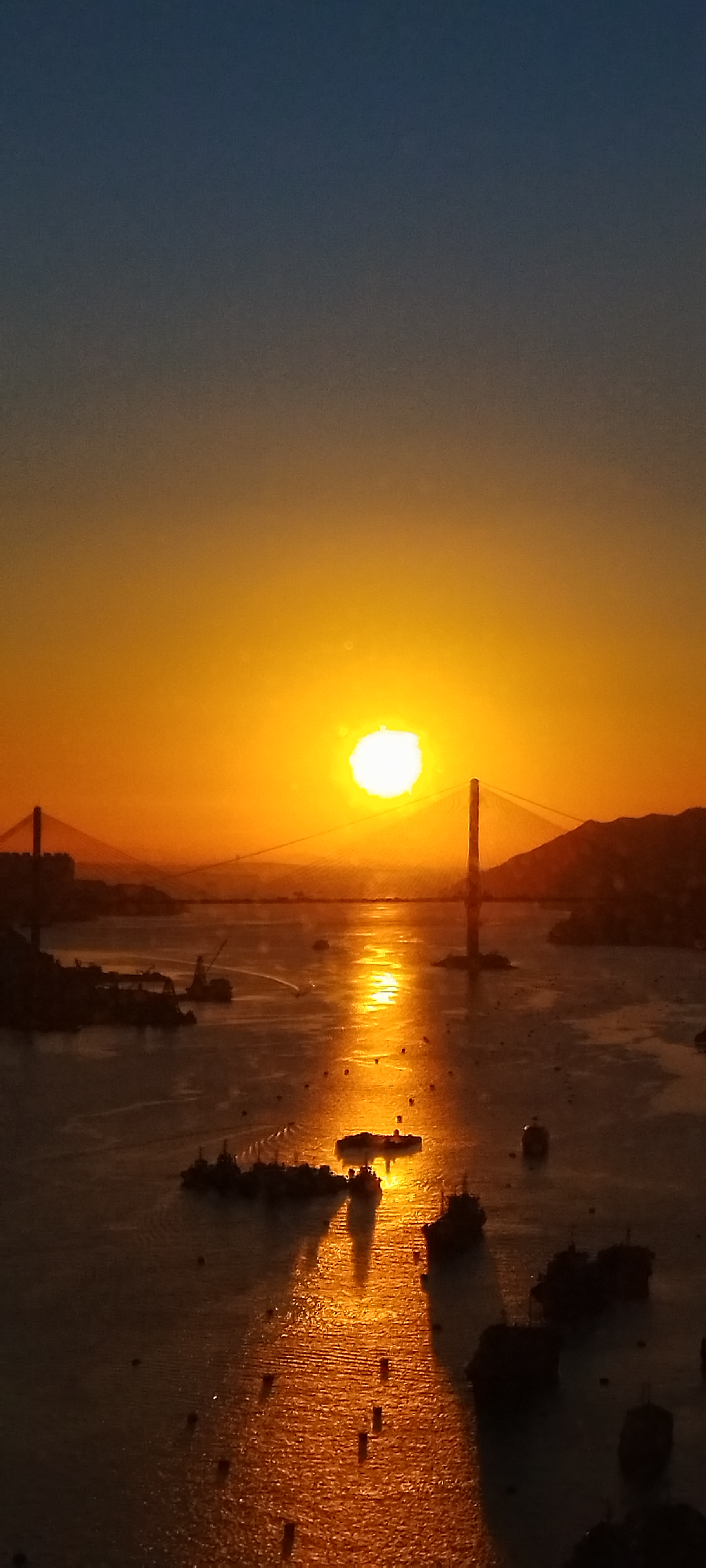 The sunset rises…